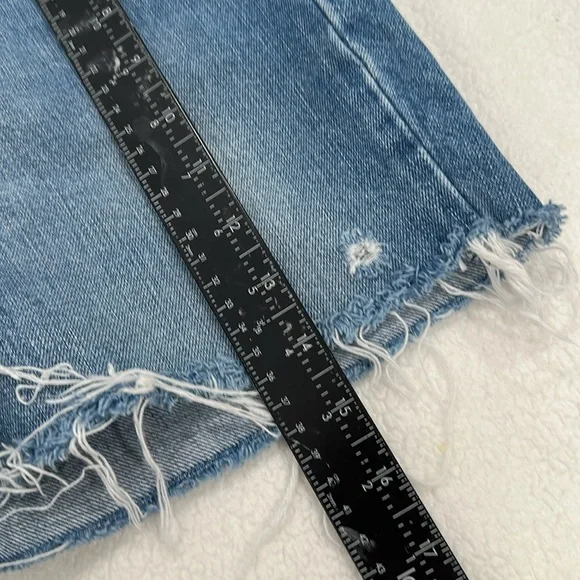 Levis Cut Off Shorts 31 Blue 517 shorts Light Wash Raw Hem - Picture 7 of 9